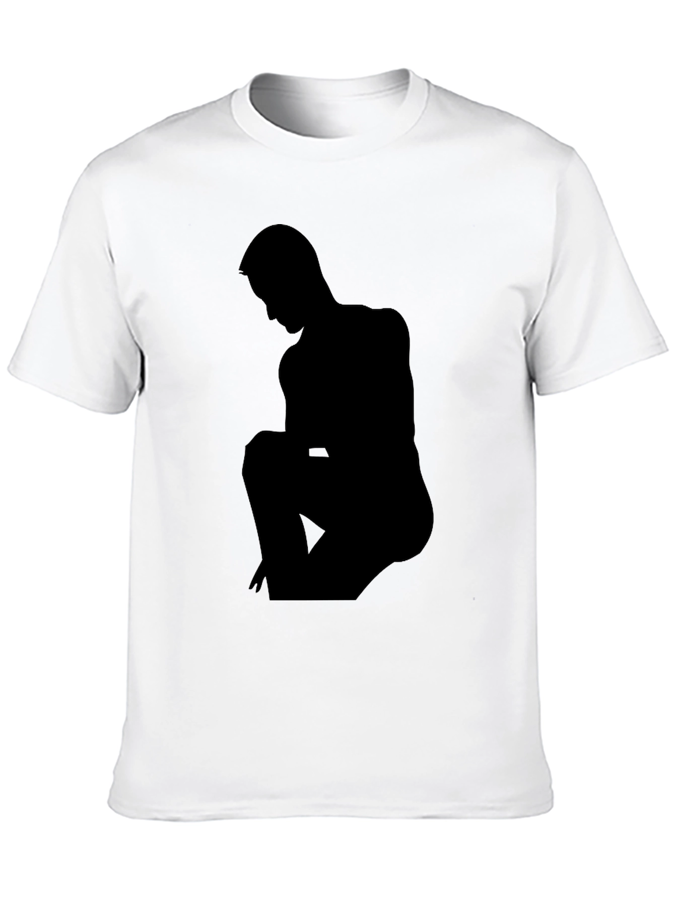 Silhouette Graphic Print Tee - Mens Black T-Shirt