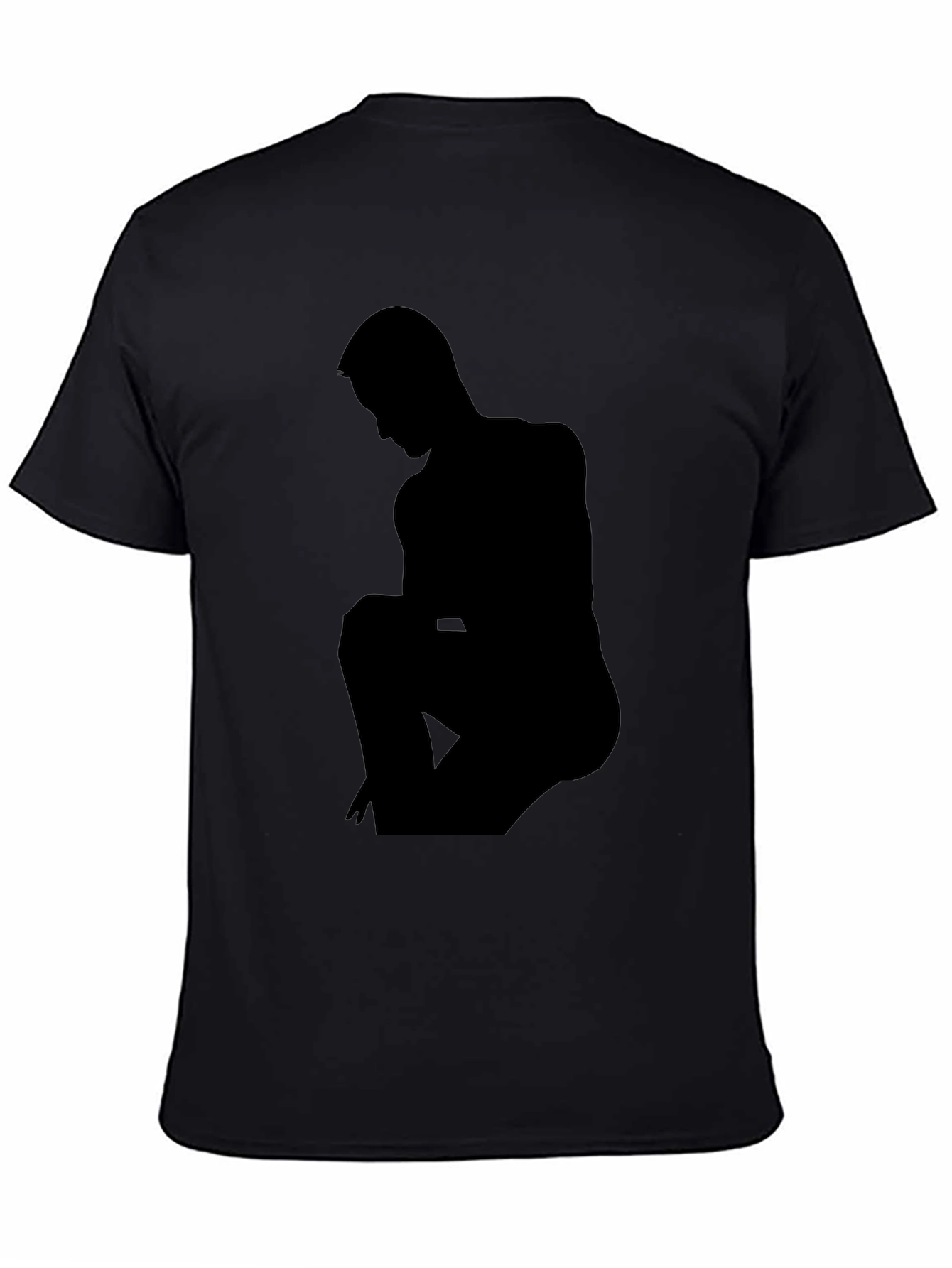 Silhouette Graphic Print Tee - Mens Black T-Shirt