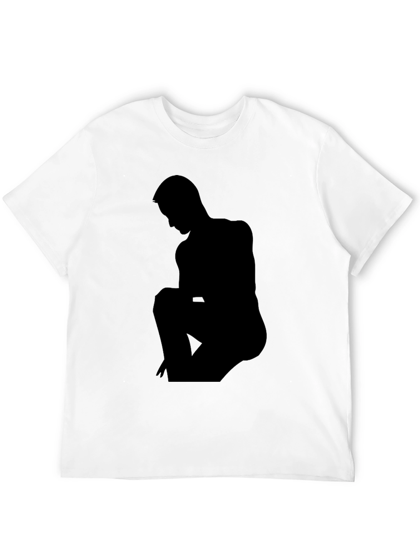 Silhouette Graphic Print Tee - Mens Black T-Shirt