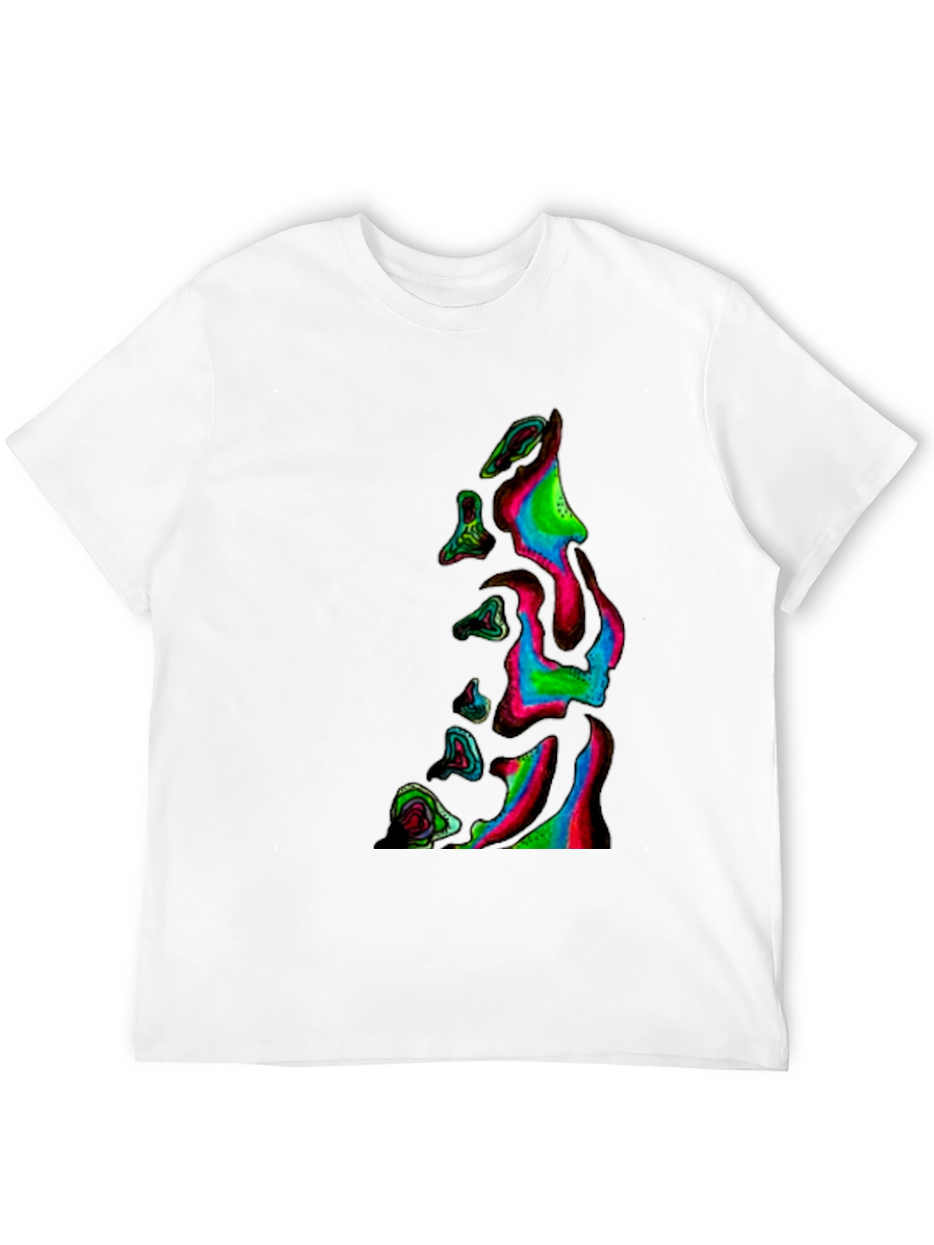 Abstract Neon Dripping T-Shirt