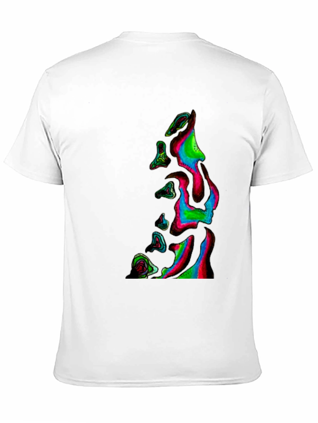 Abstract Neon Dripping T-Shirt