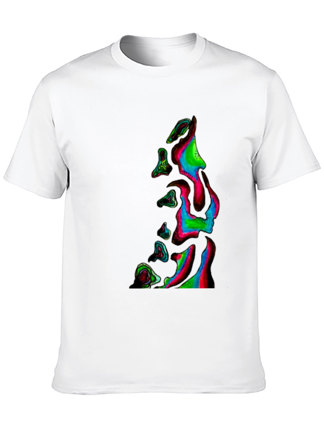 Abstract Neon Dripping T-Shirt