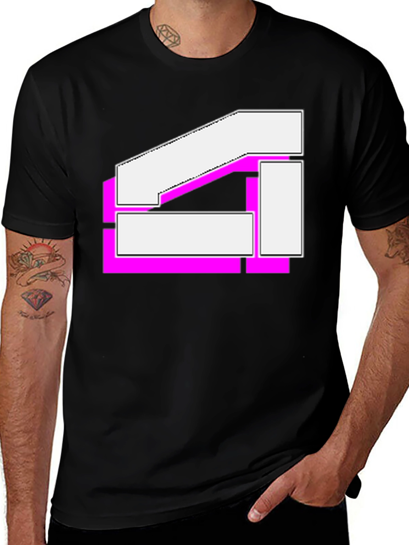 Geometric Graphic T-Shirt - Modern Streetwear Tee