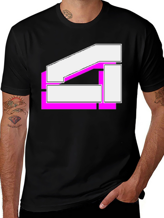 Geometric Graphic T-Shirt - Modern Streetwear Tee