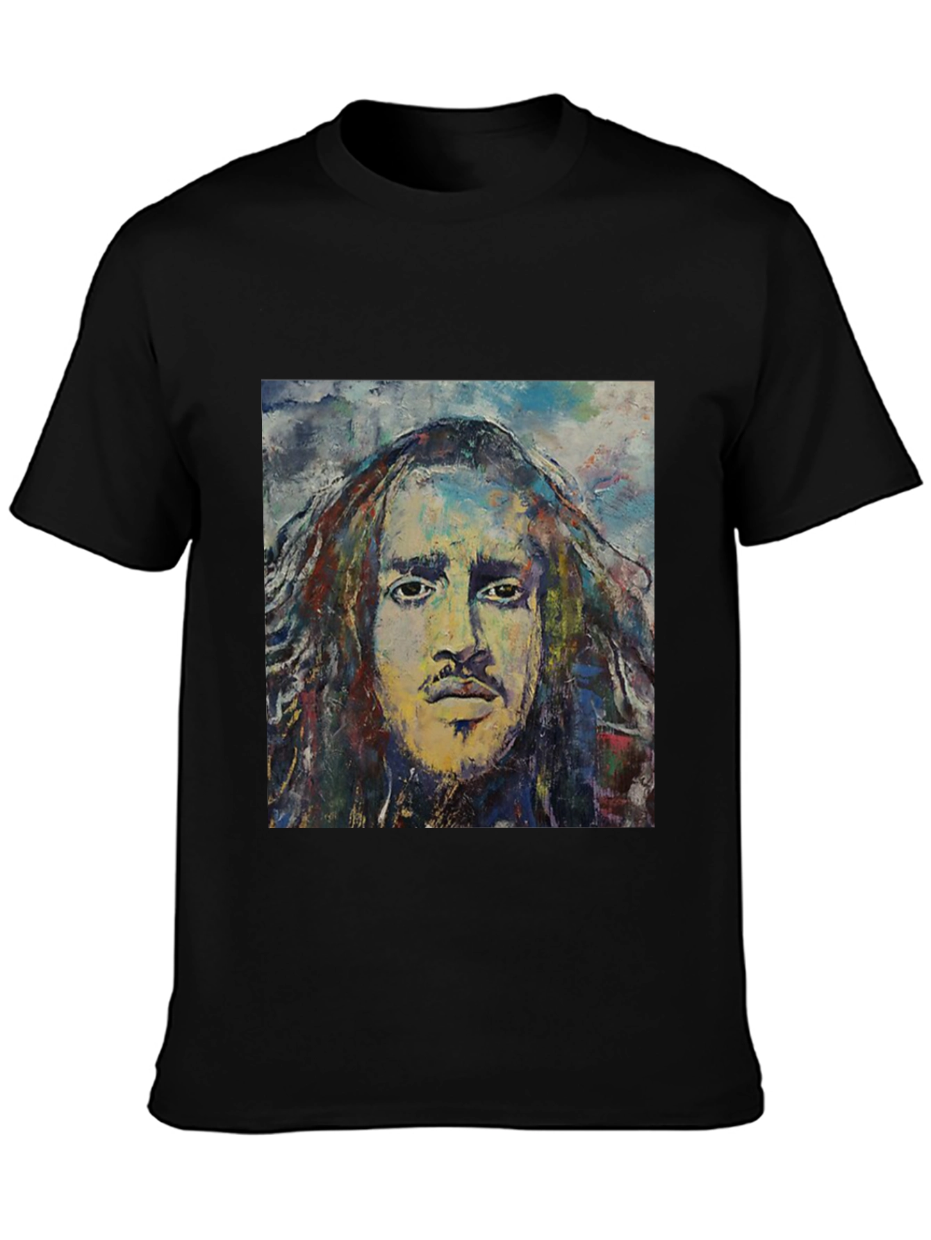 Abstract Face Graphic T-Shirt