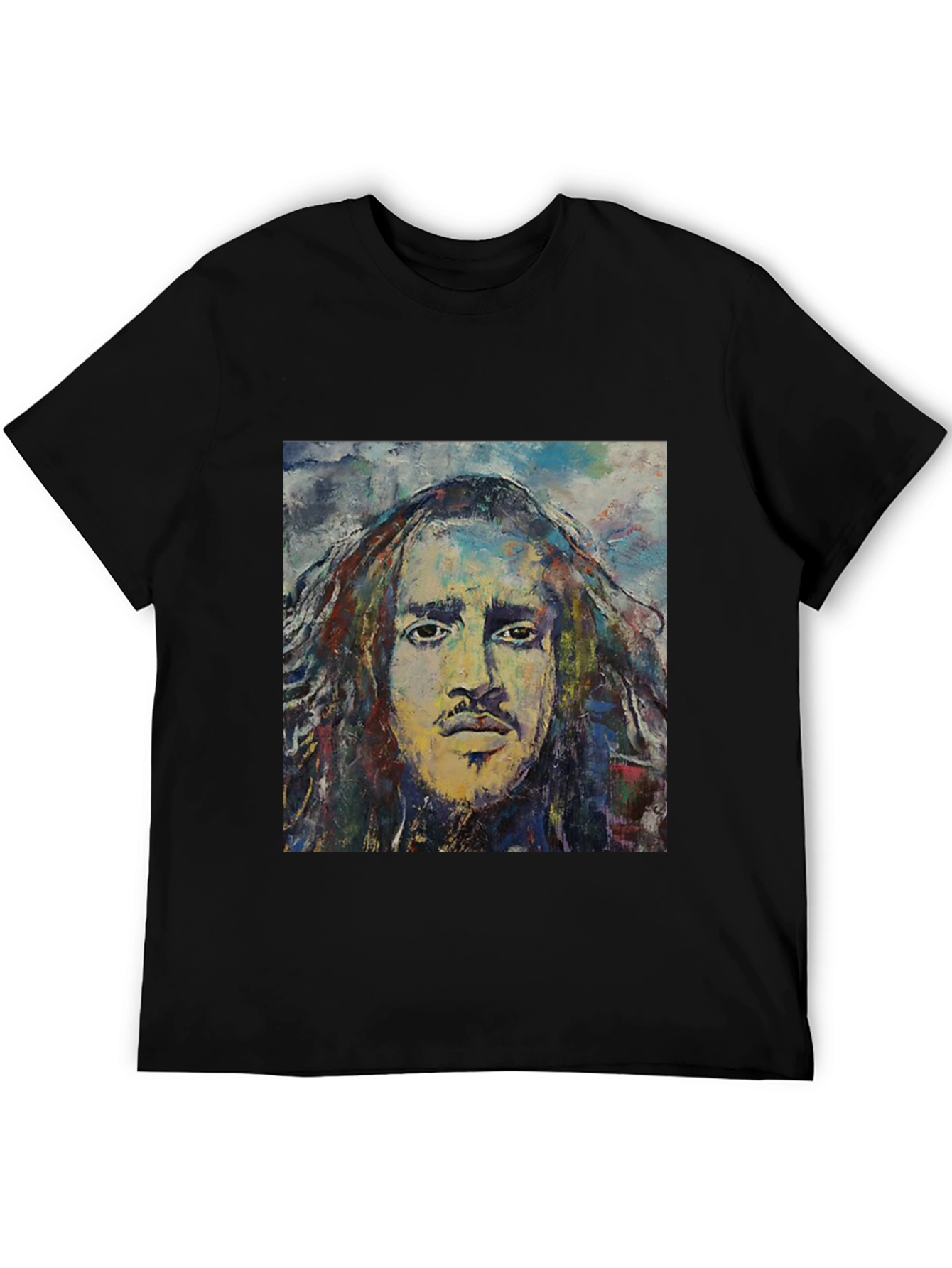 Abstract Face Graphic T-Shirt