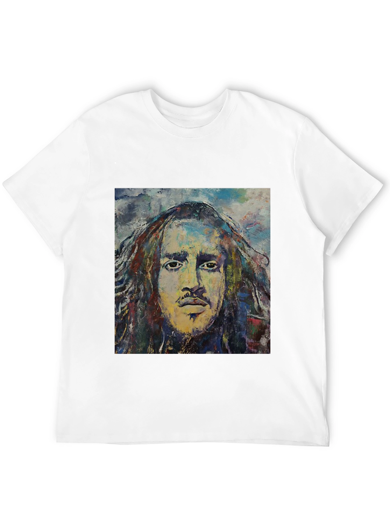 Abstract Face Graphic T-Shirt