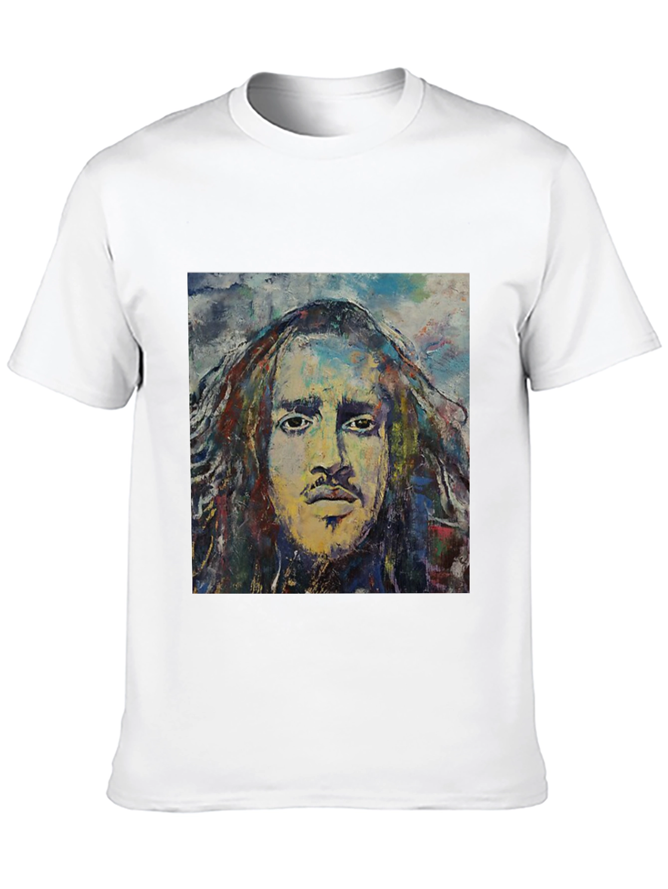 Abstract Face Graphic T-Shirt