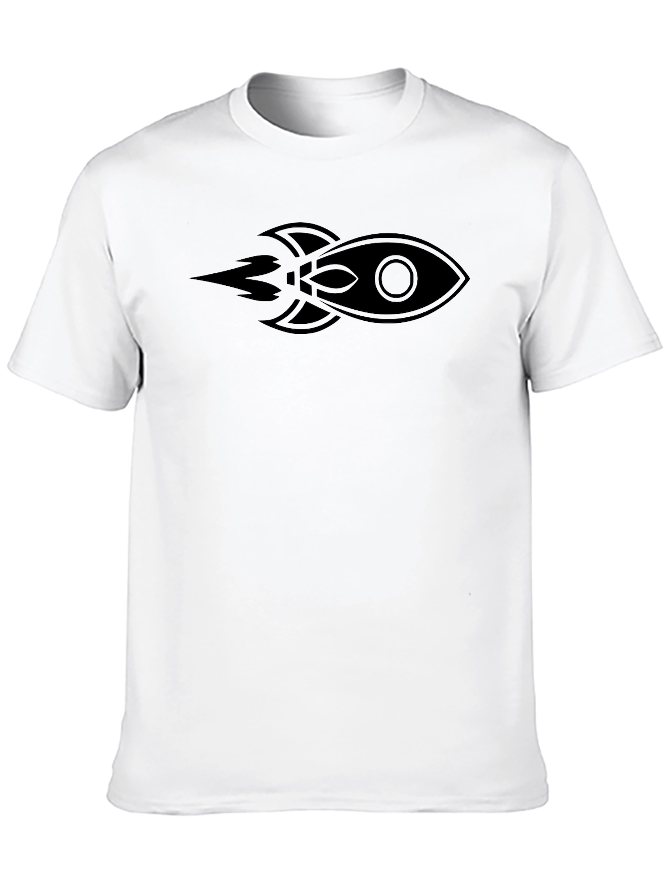 Rocket Graphic Tee - Black Short Sleeve