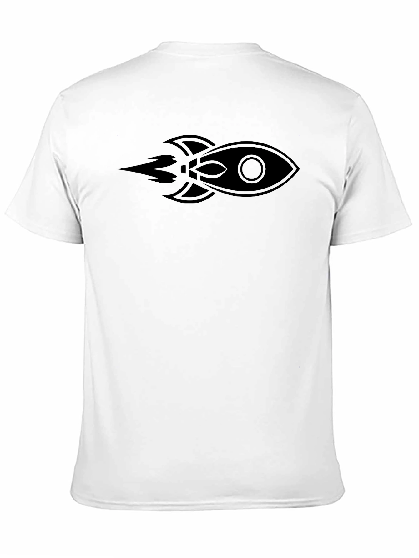 Rocket Graphic Tee - Black Short Sleeve