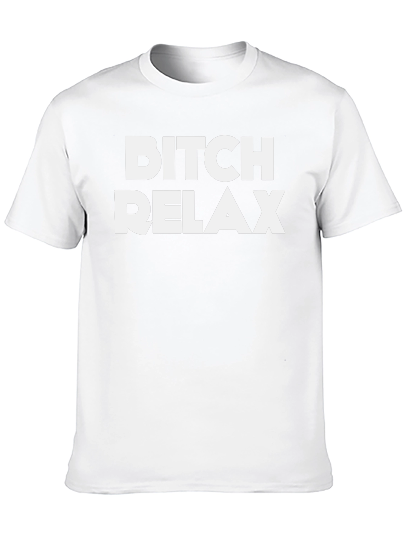 Bitch Relax Graphic Tee - Mens Black T-Shirt