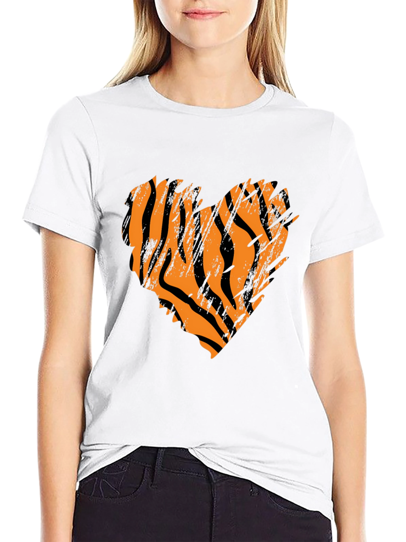 Tiger Stripe Heart T-Shirt