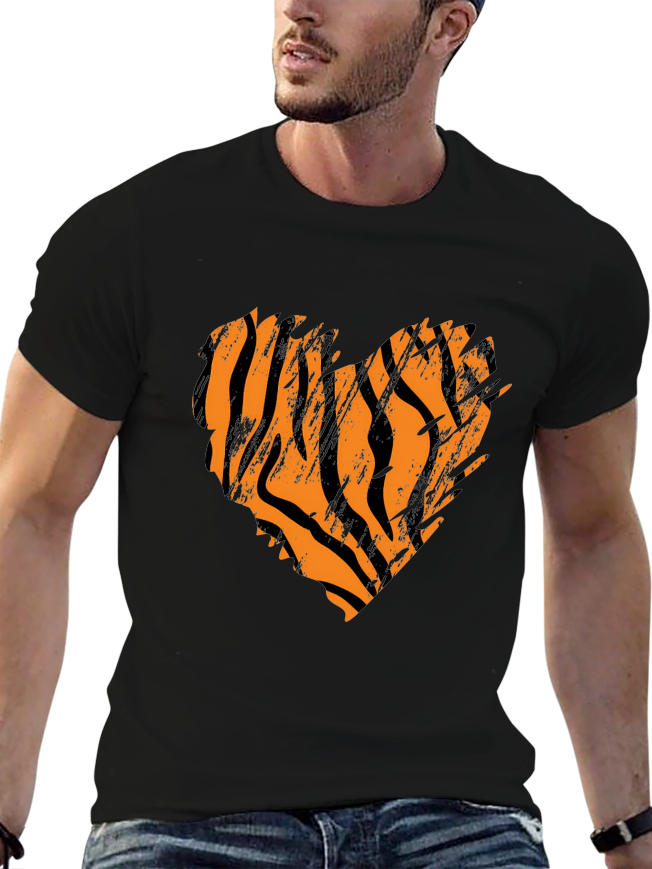 Tiger Stripe Heart T-Shirt