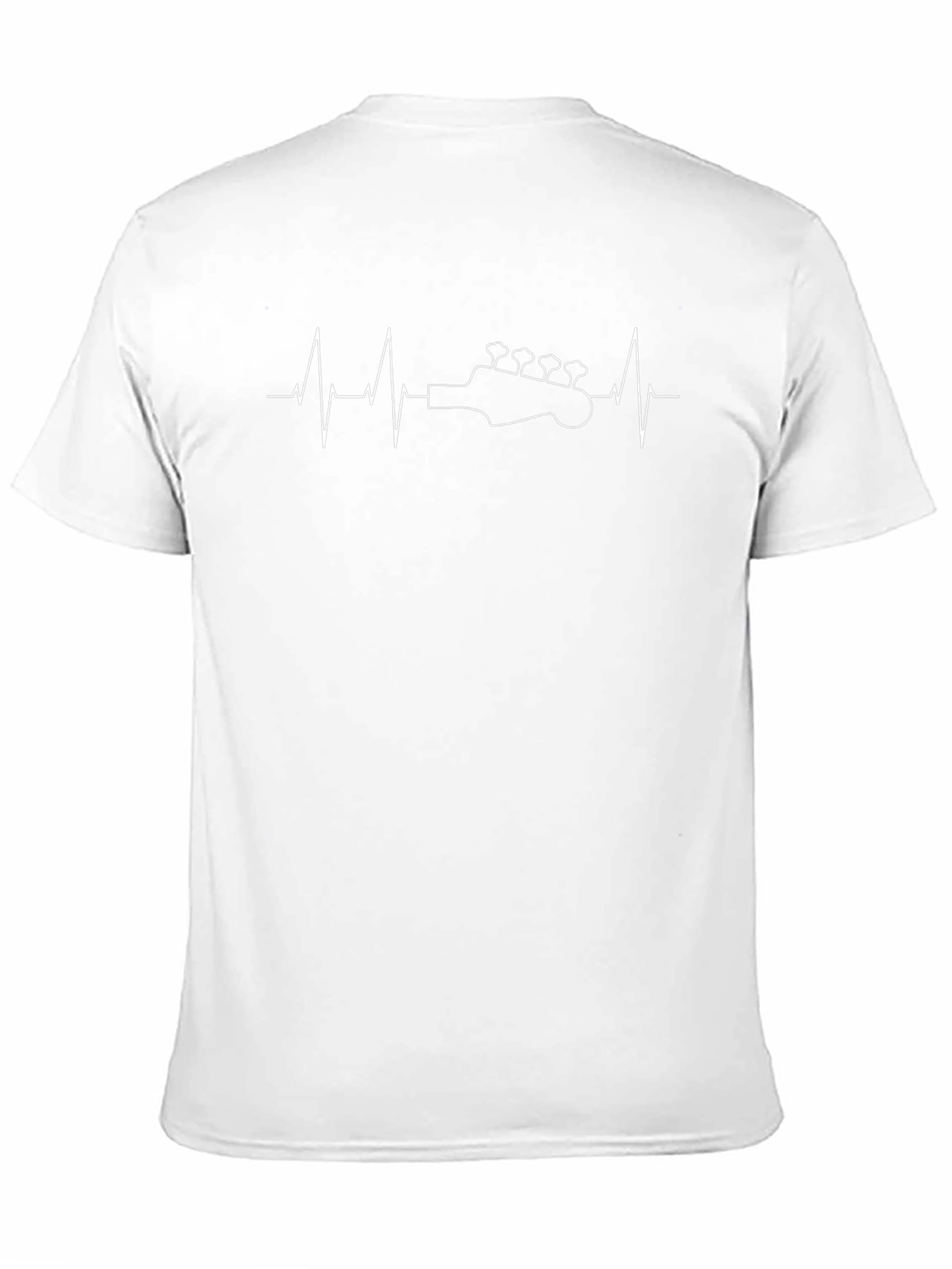 Bass Guitar Heartbeat T-Shirt - Black Graphic Tee