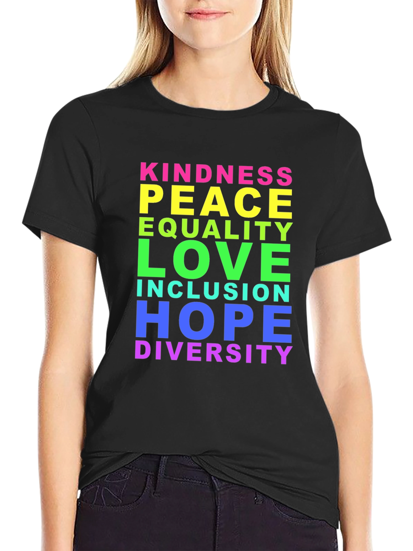 Kindness Peace Love Inclusion Diversity T-Shirt