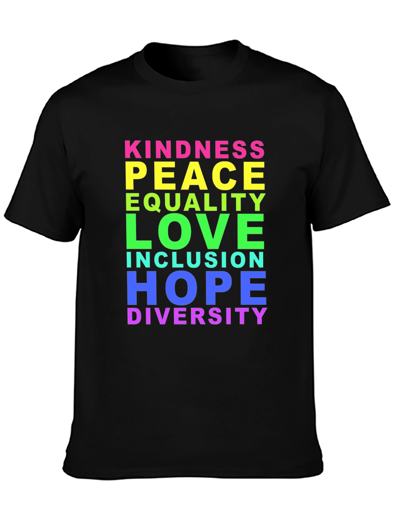 Kindness Peace Love Inclusion Diversity T-Shirt