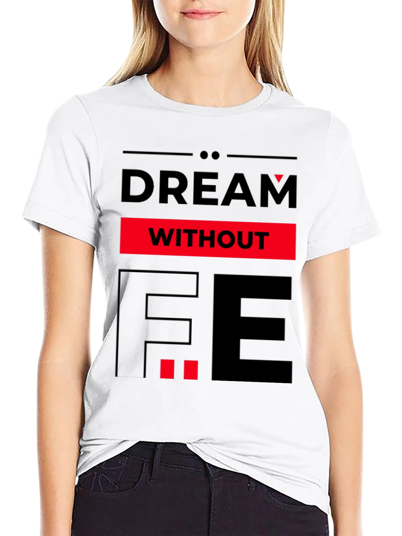 Dream Without Fear Graphic Tee - Black