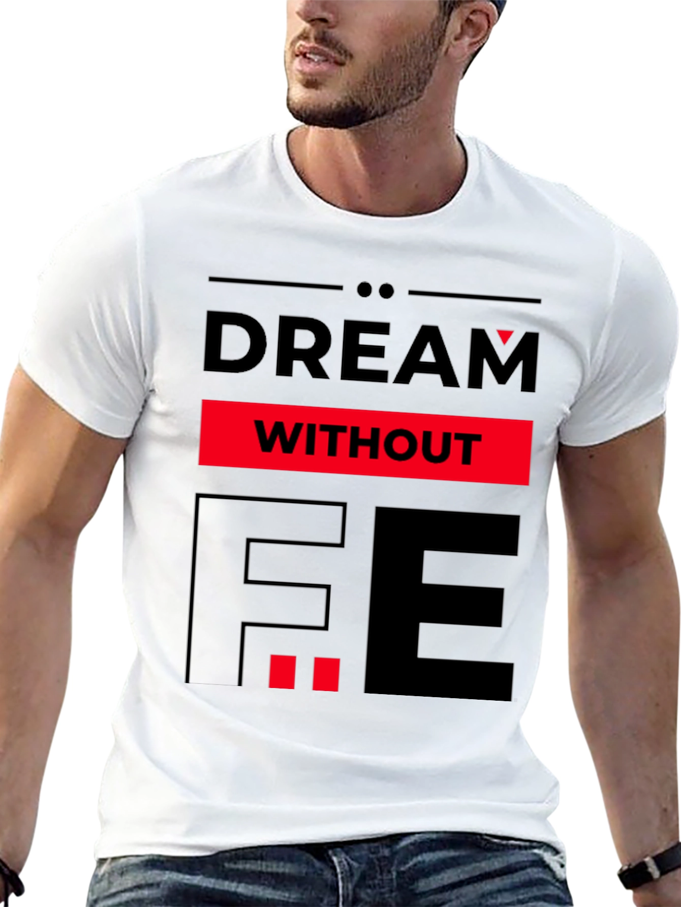 Dream Without Fear Graphic Tee - Black