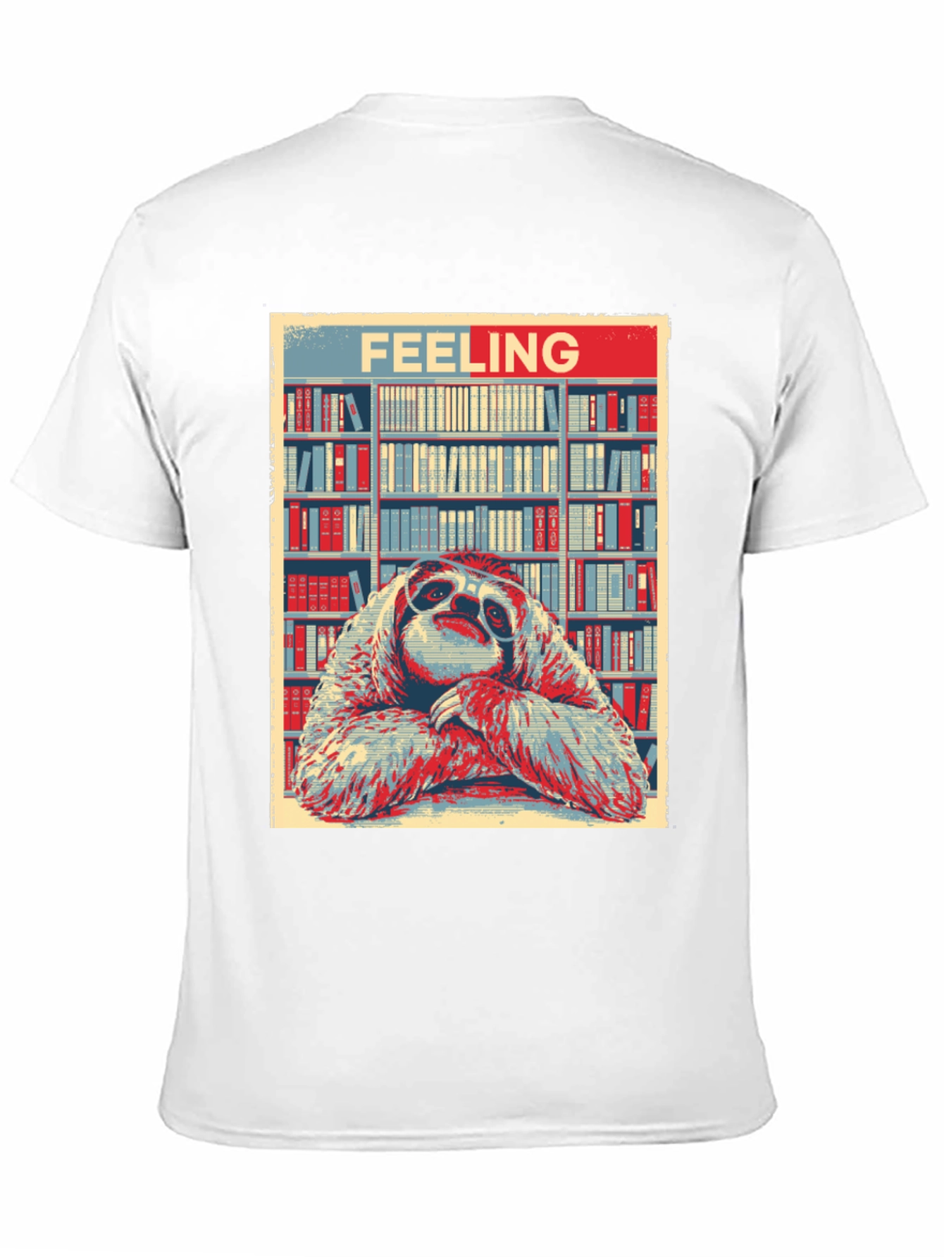 Feeling Sloth T-Shirt: Library Bookworm Style