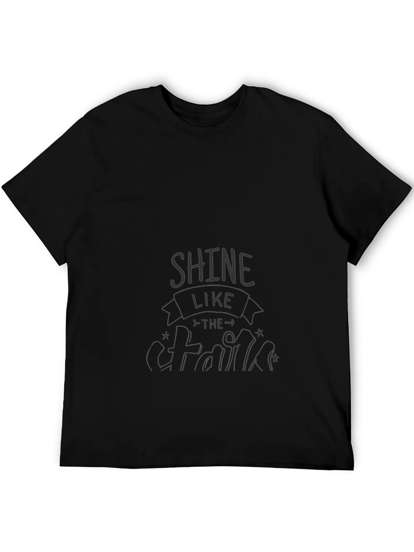 Shine Like The Stars Graphic Tee - Black