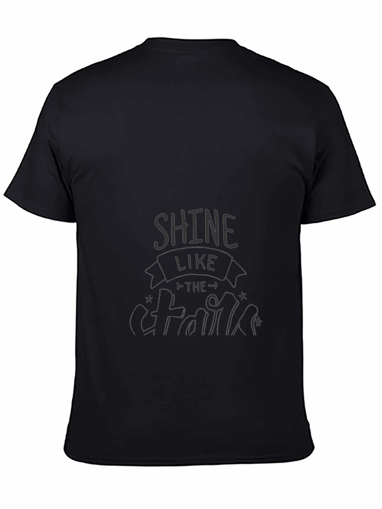 Shine Like The Stars Graphic Tee - Black