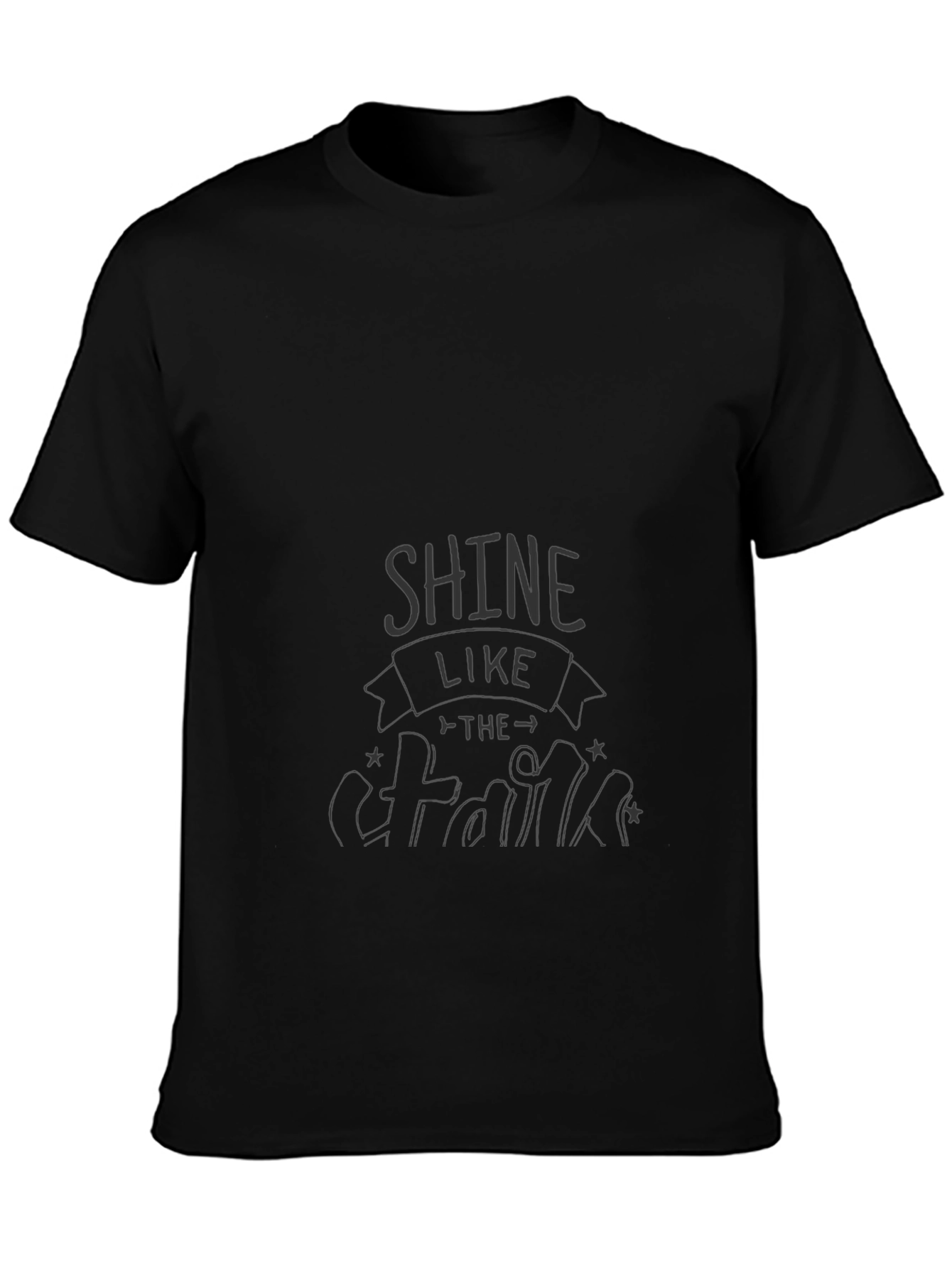 Shine Like The Stars Graphic Tee - Black