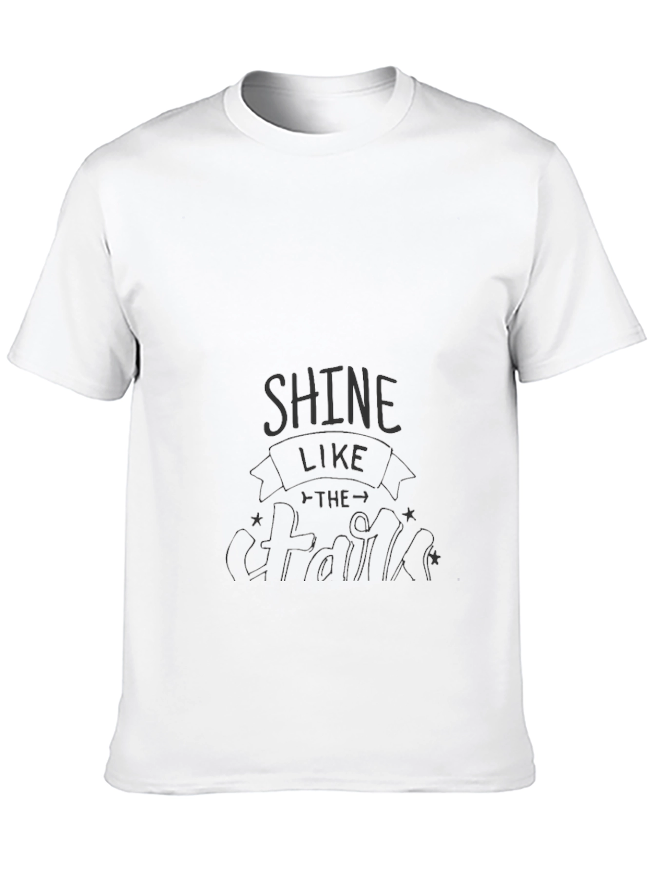 Shine Like The Stars Graphic Tee - Black