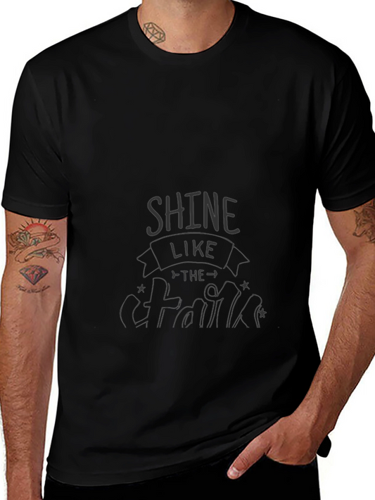 Shine Like The Stars Graphic Tee - Black