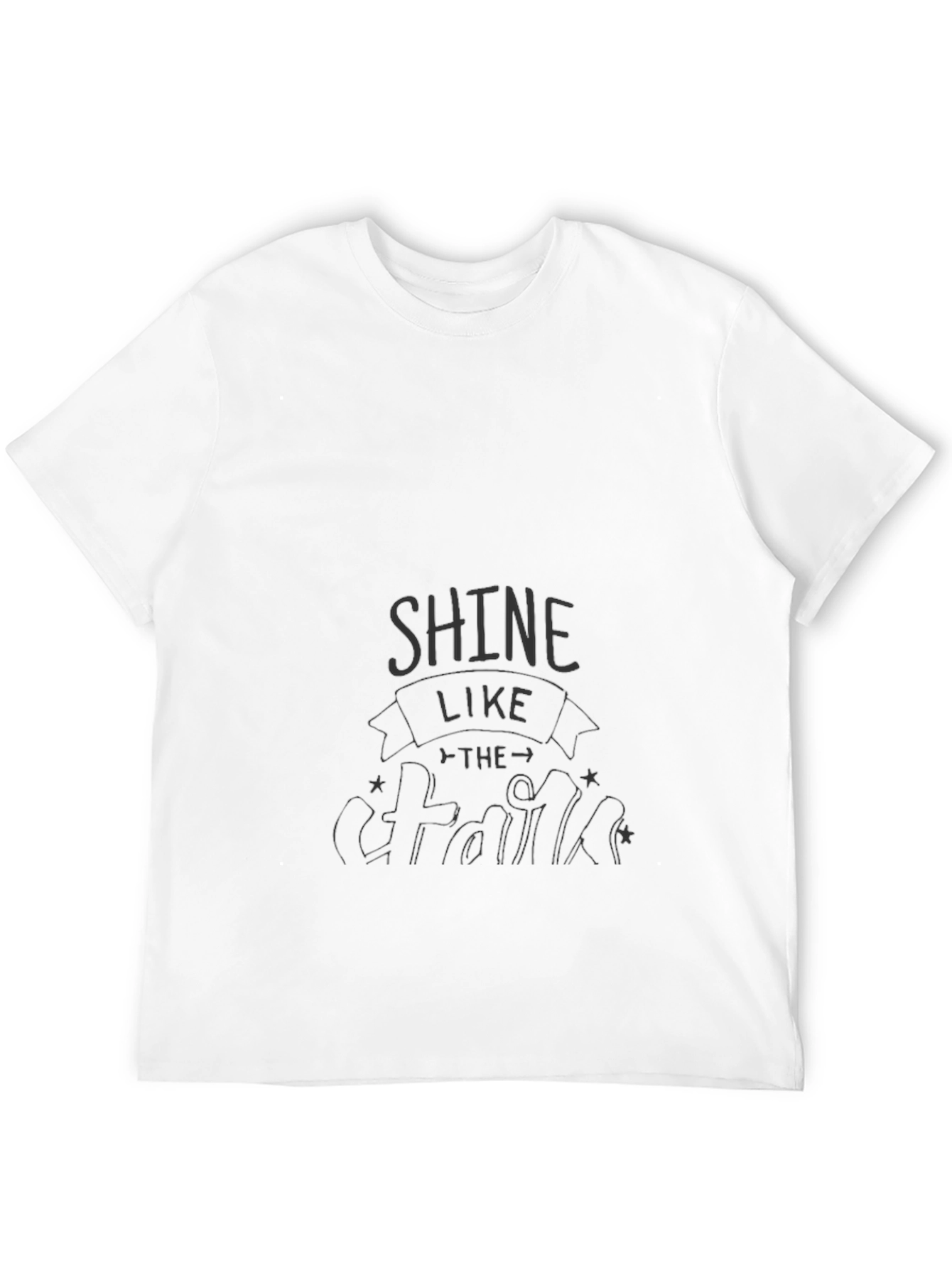 Shine Like The Stars Graphic Tee - Black