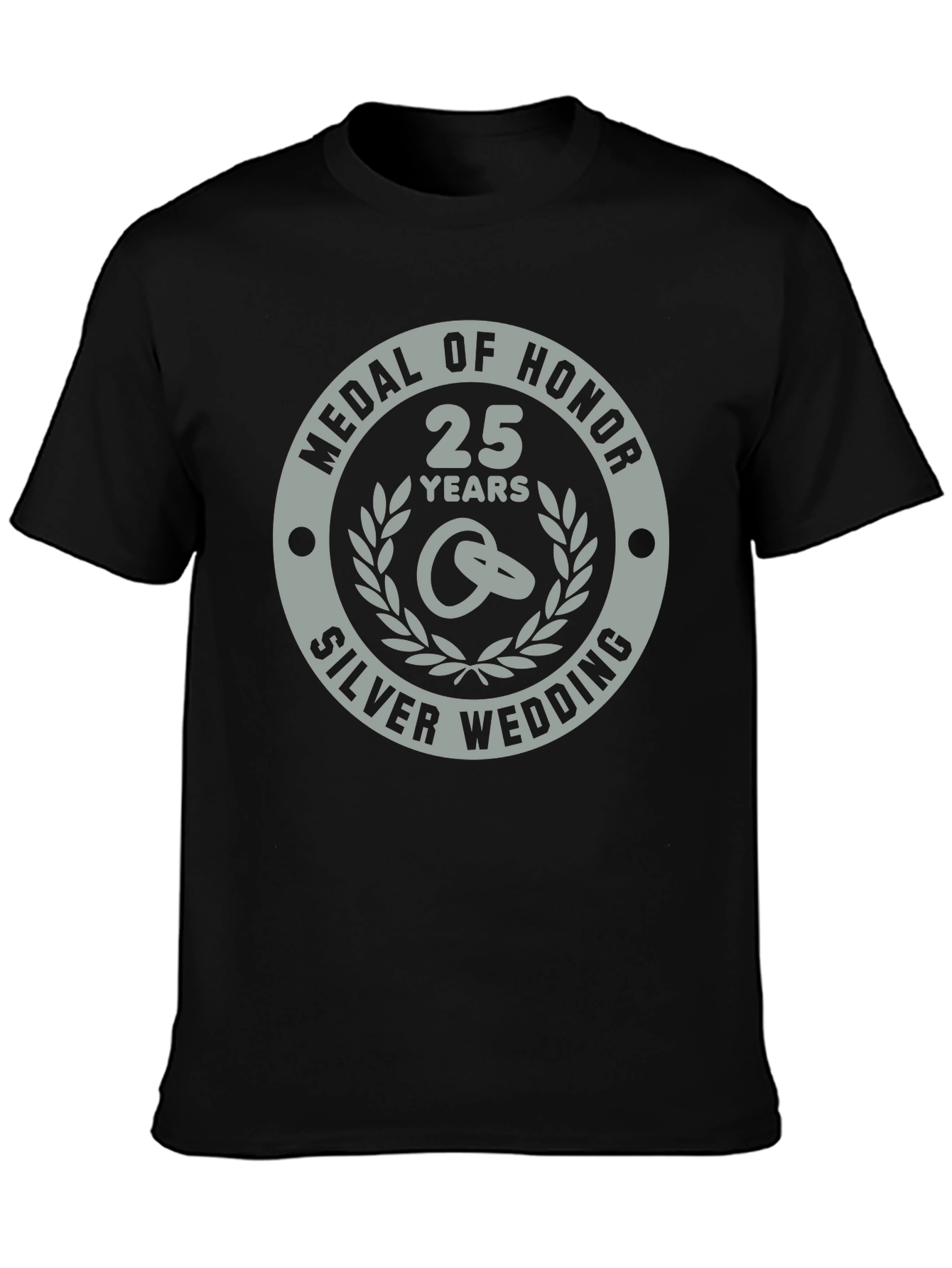 25th Silver Wedding Anniversary Medal of Honor T-Shirt