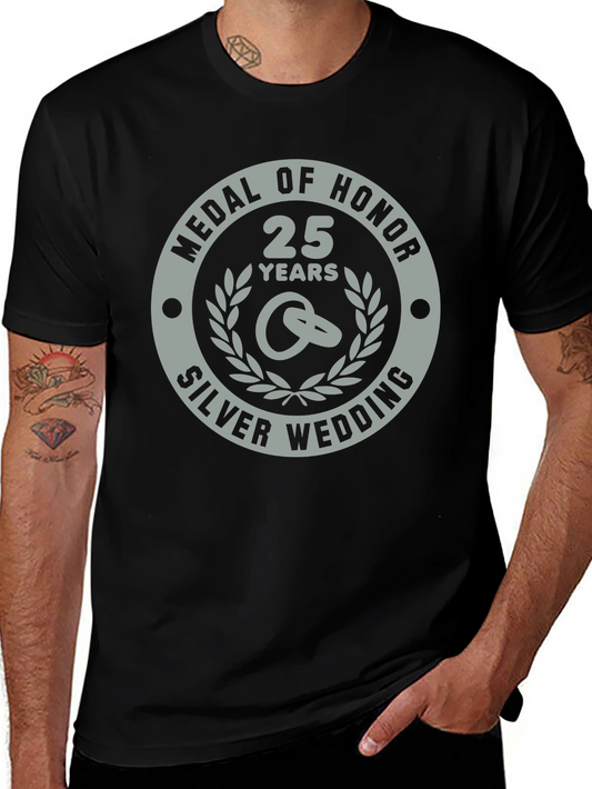25th Silver Wedding Anniversary Medal of Honor T-Shirt