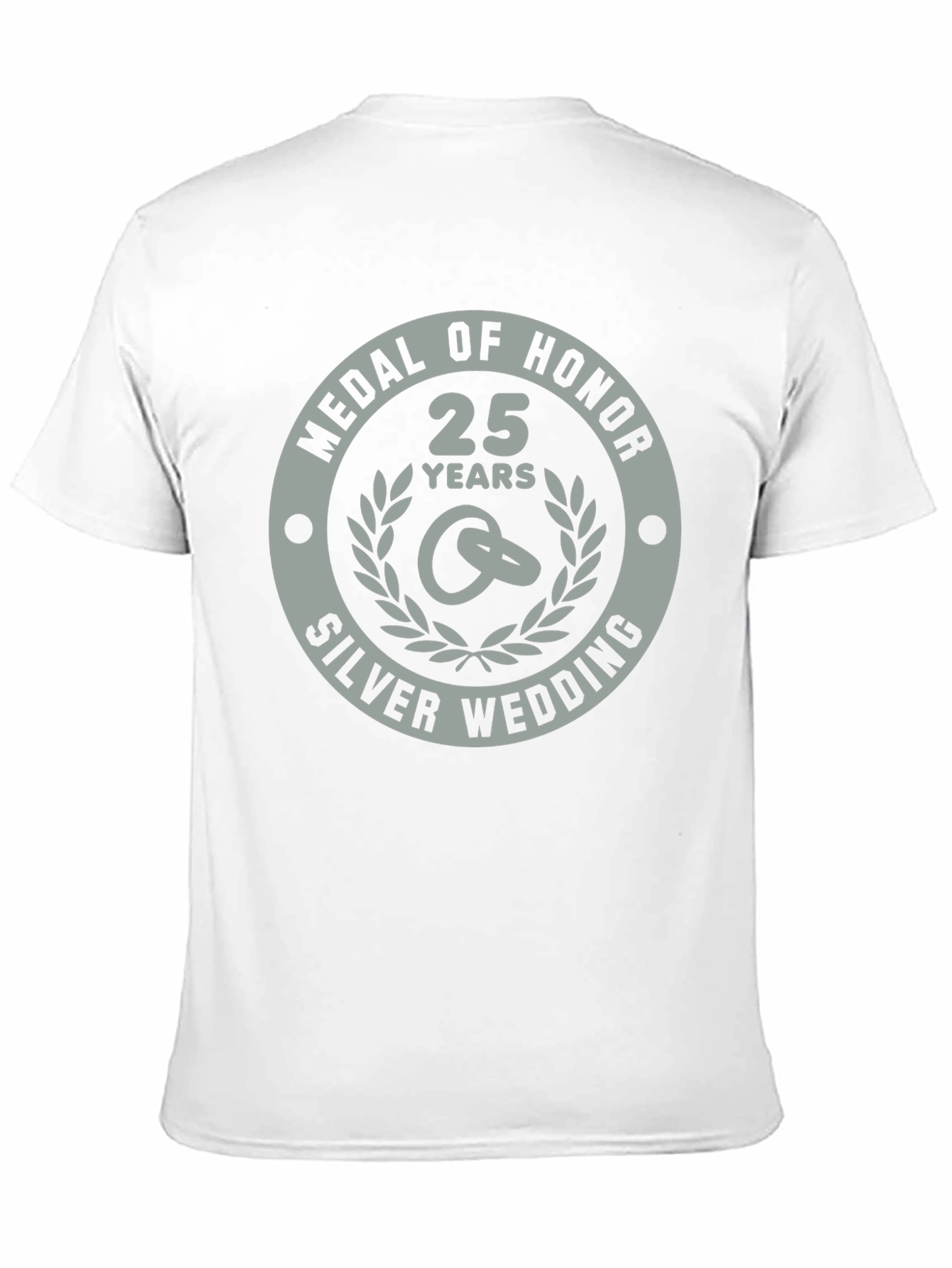 25th Silver Wedding Anniversary Medal of Honor T-Shirt