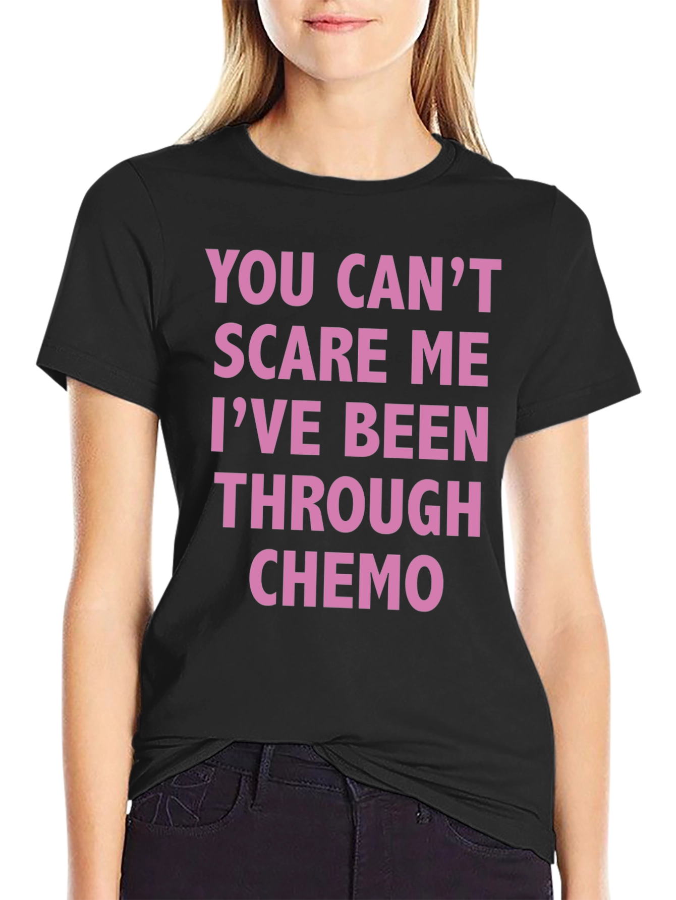 Chemo Survivor T-Shirt: You Cant Scare Me