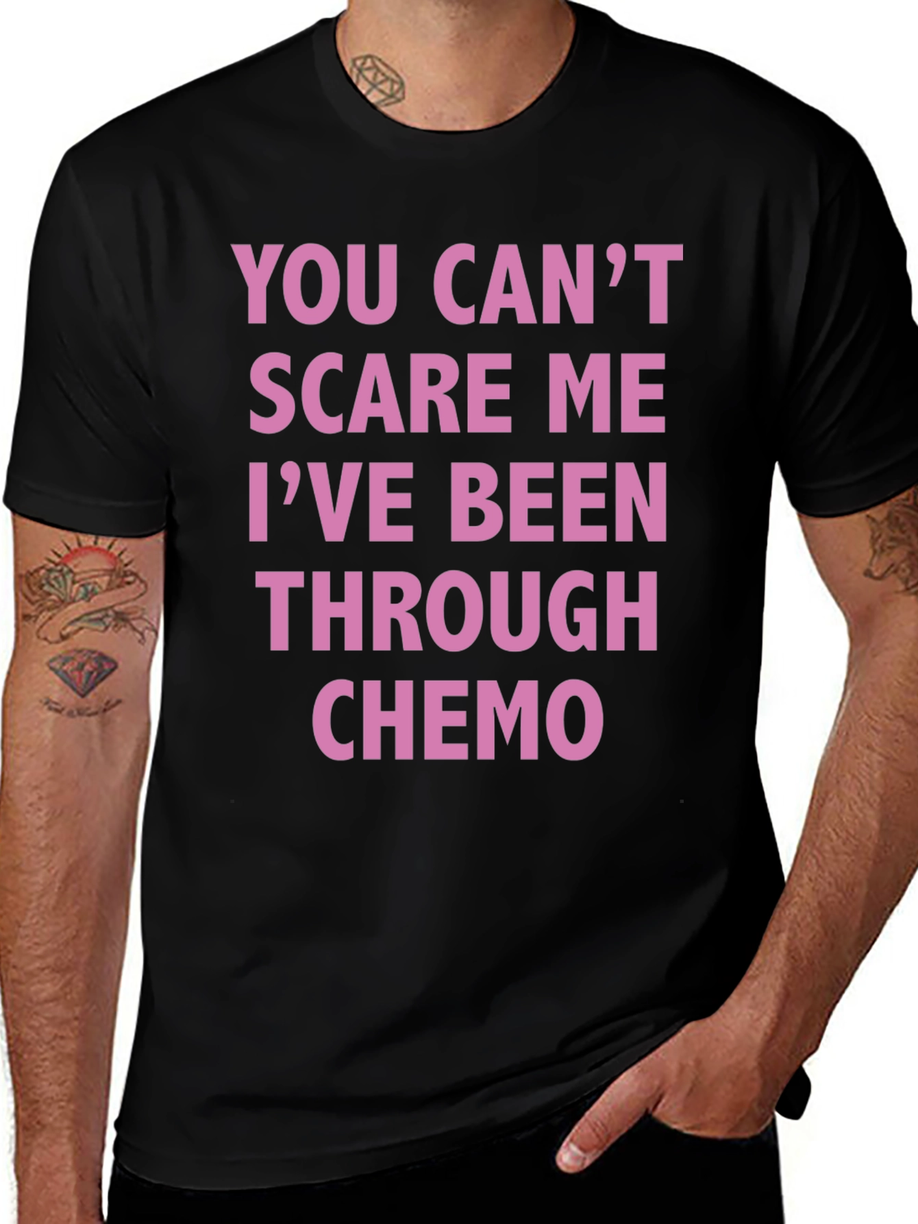 Chemo Survivor T-Shirt: You Cant Scare Me