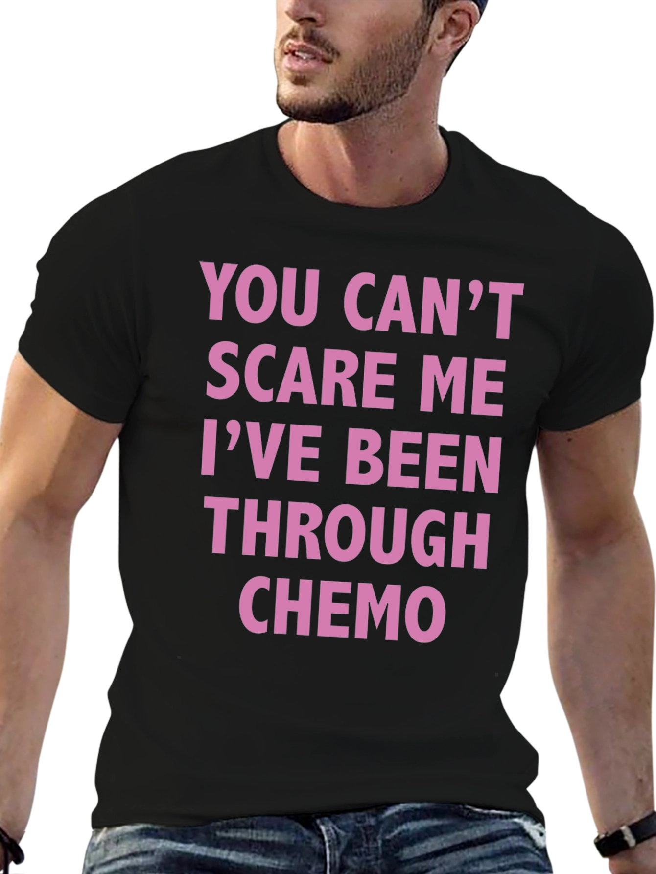 Chemo Survivor T-Shirt: You Cant Scare Me
