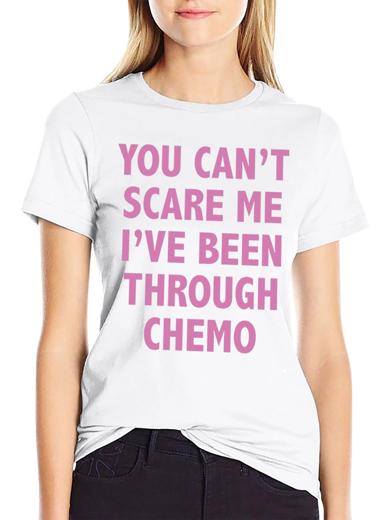 Chemo Survivor T-Shirt: You Cant Scare Me