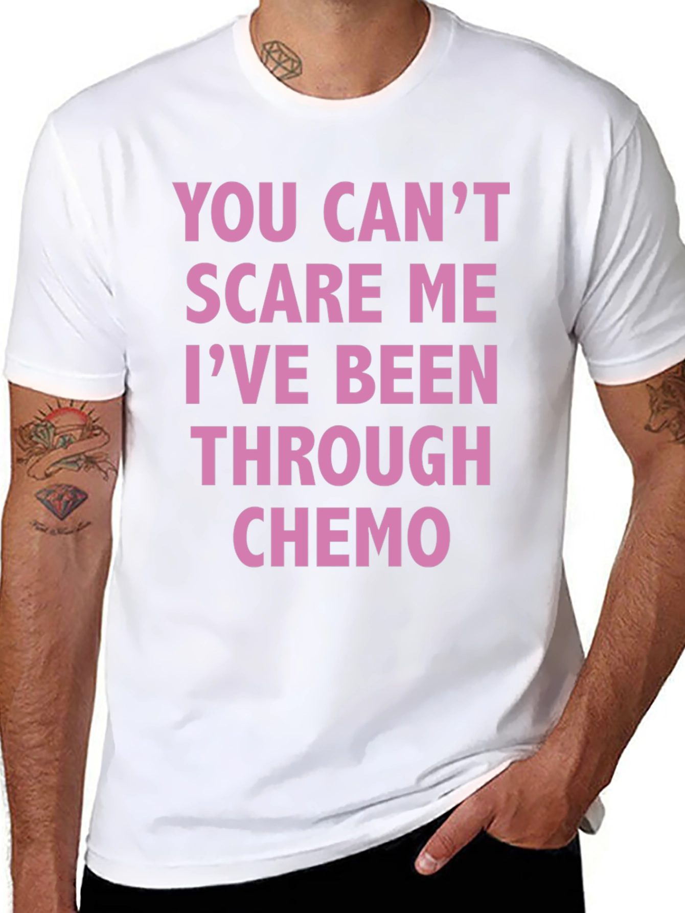 Chemo Survivor T-Shirt: You Cant Scare Me