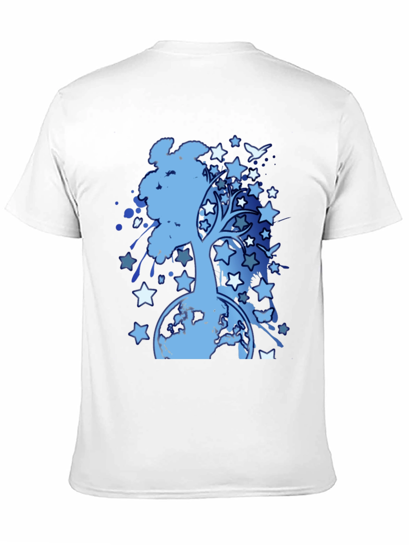 Starry Tree Earth Graphic T-Shirt