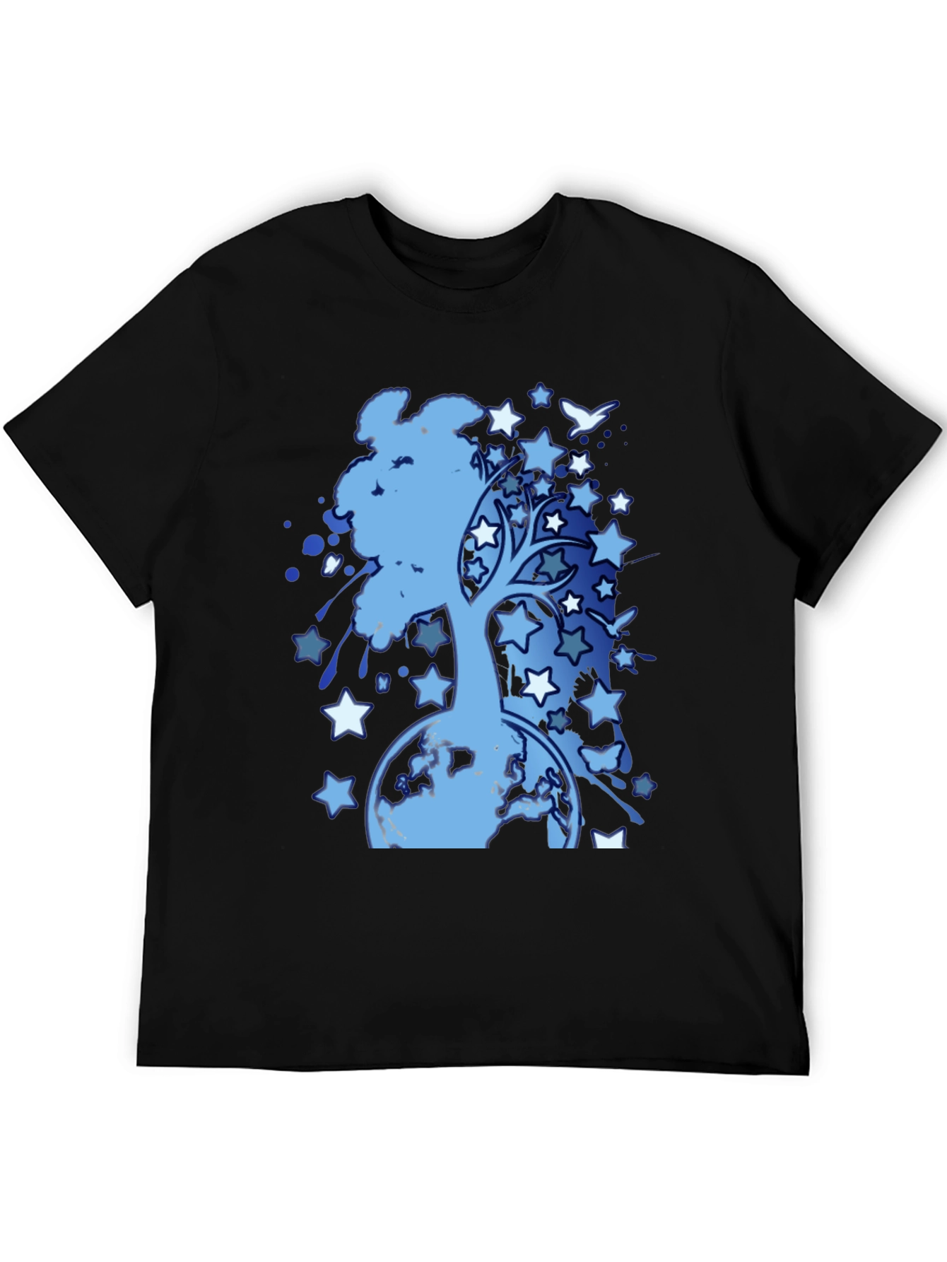 Starry Tree Earth Graphic T-Shirt