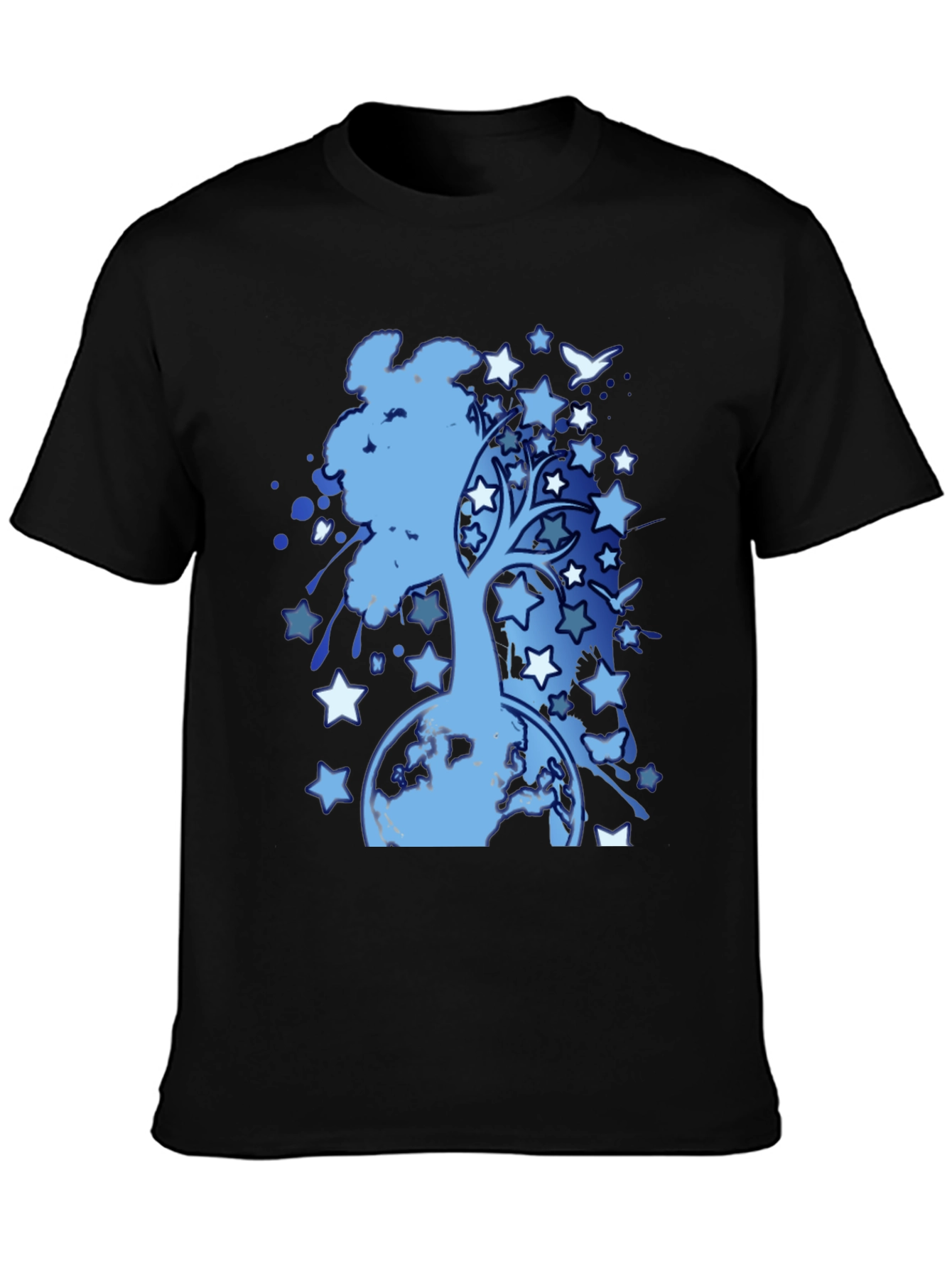 Starry Tree Earth Graphic T-Shirt