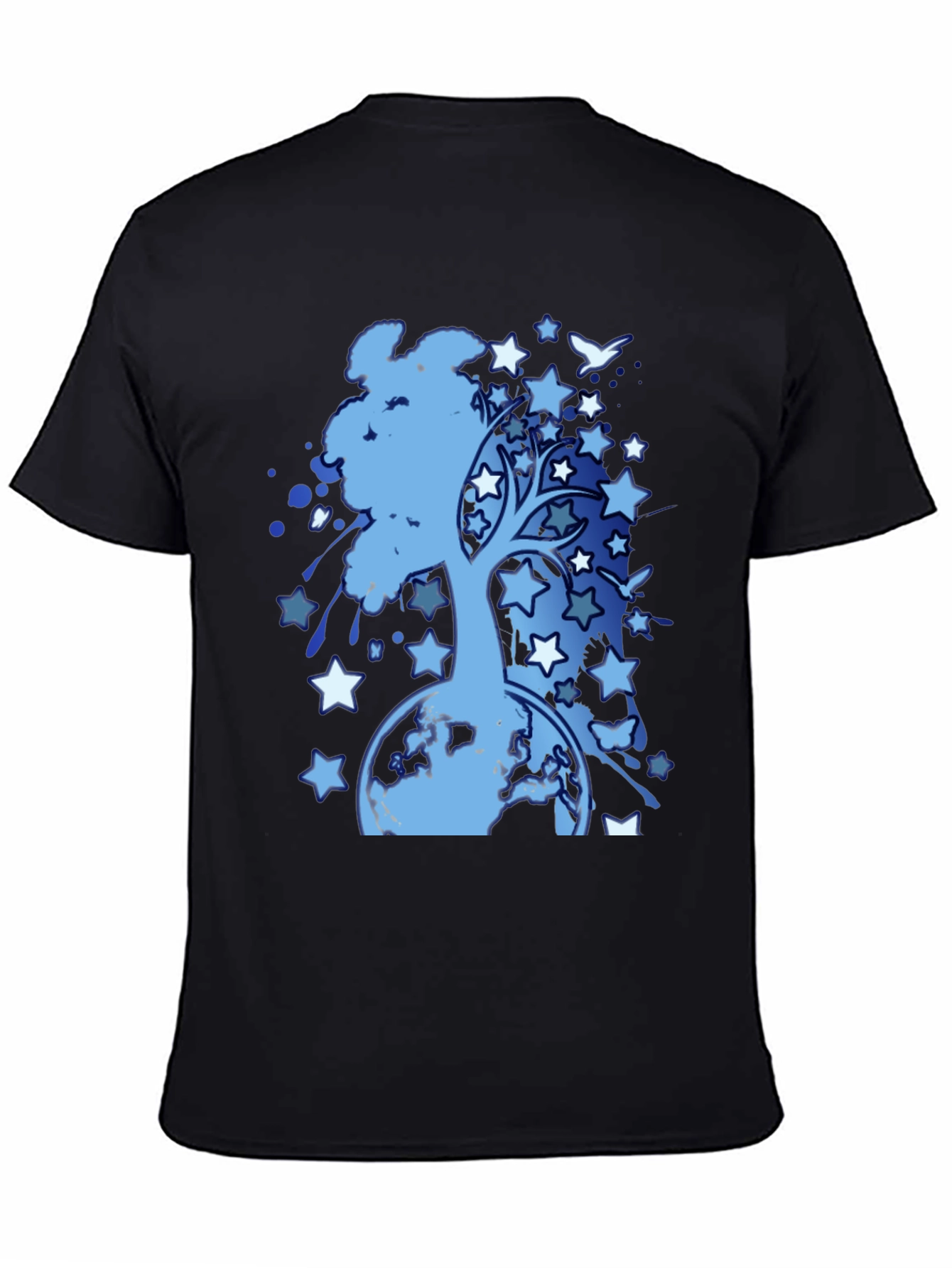 Starry Tree Earth Graphic T-Shirt