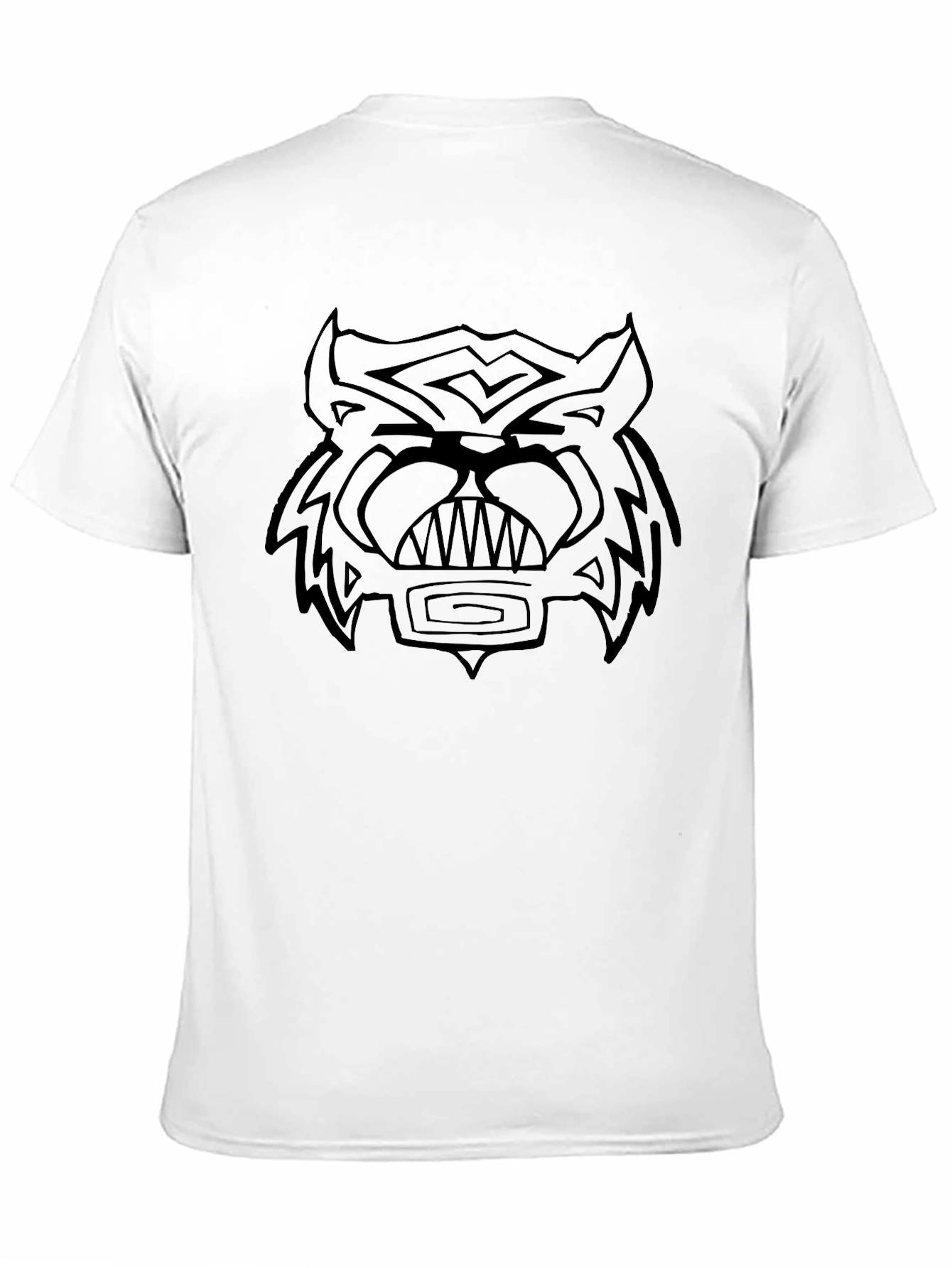 Bold Graphic Tee - Black Tiger Design