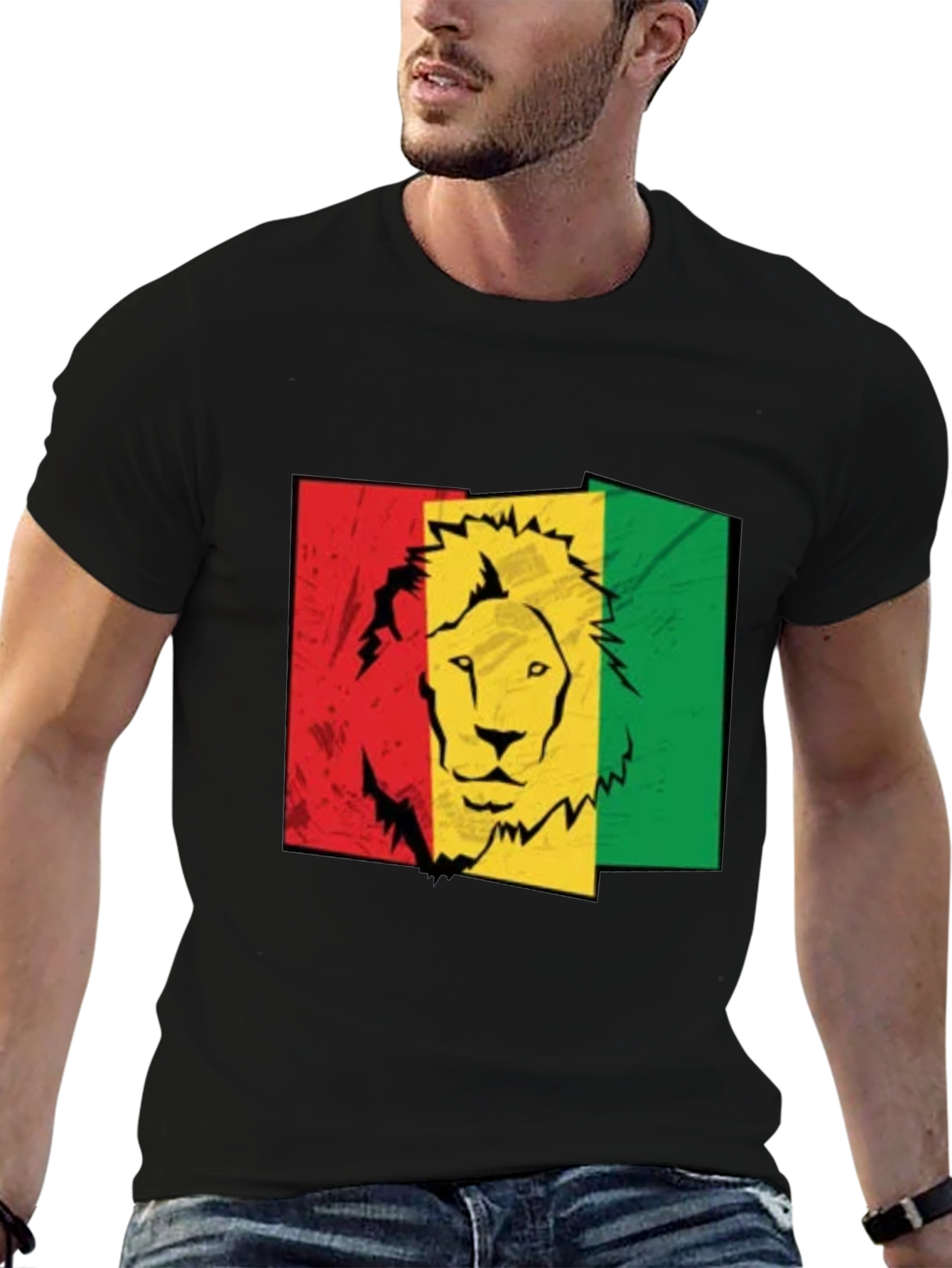 Rasta Lion Graphic Tee - Reggae Style
