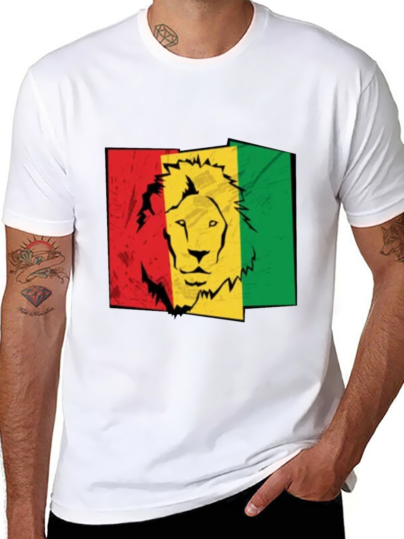 Rasta Lion Graphic Tee - Reggae Style