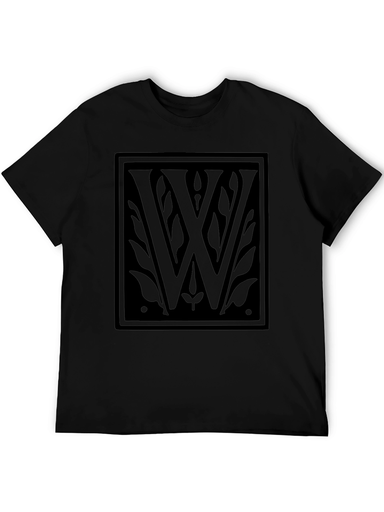 Elegant Black W Emblem T-Shirt