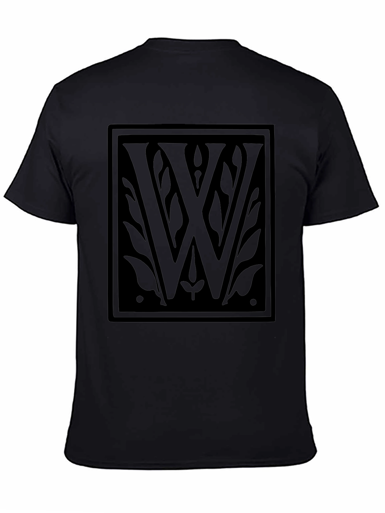 Elegant Black W Emblem T-Shirt