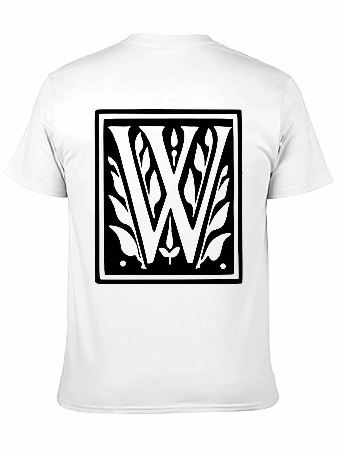 Elegant Black W Emblem T-Shirt