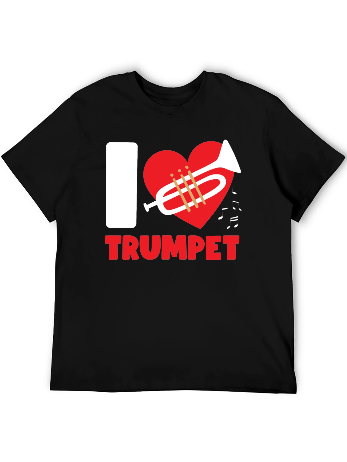 I Love Trumpet T-Shirt - Black