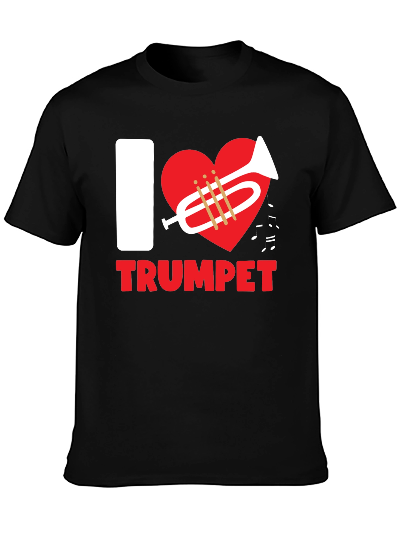 I Love Trumpet T-Shirt - Black
