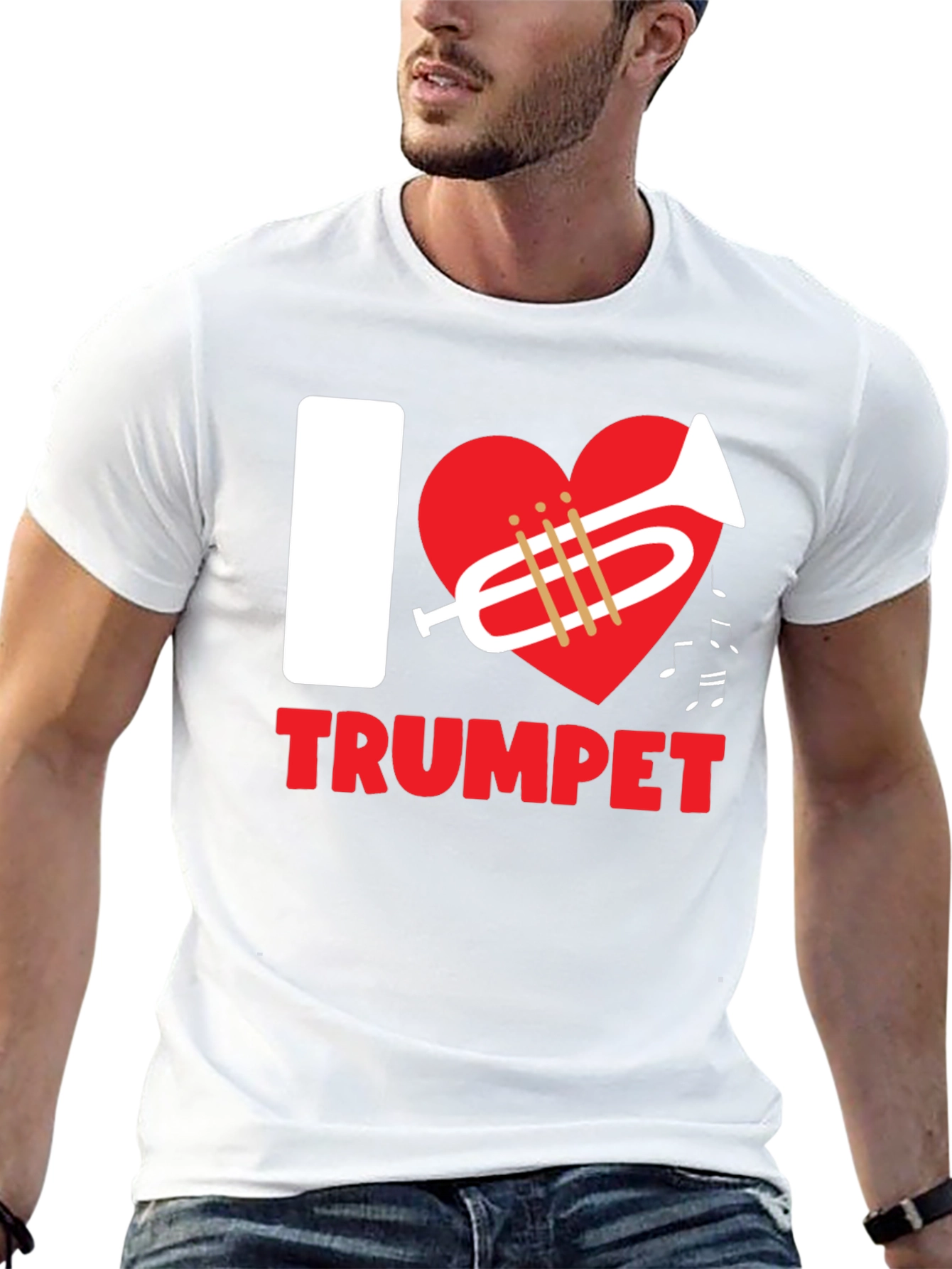 I Love Trumpet T-Shirt - Black